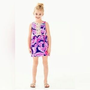 Baylee Dress Royal Purple Wild Child Girls Large 8-10 Nwot